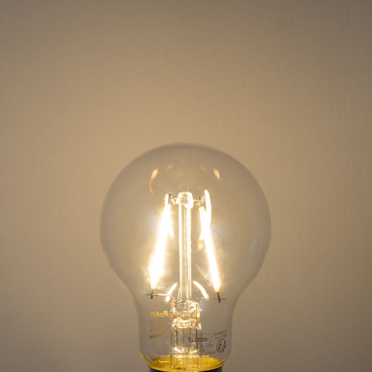 Set van 5 E27 LED lampen A60 helder 3W 320 lm 2700K
