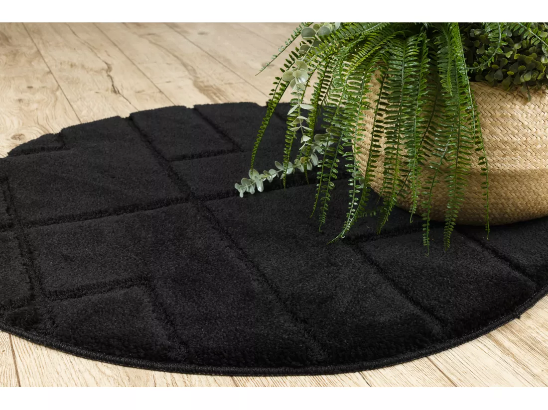 Tapis de salle de bain SUPREME cercle LINES, lignes, antidérapant, do cercle 100 cm