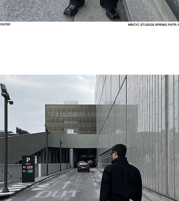 MRCYC - Cropped denim jack met reverskraag