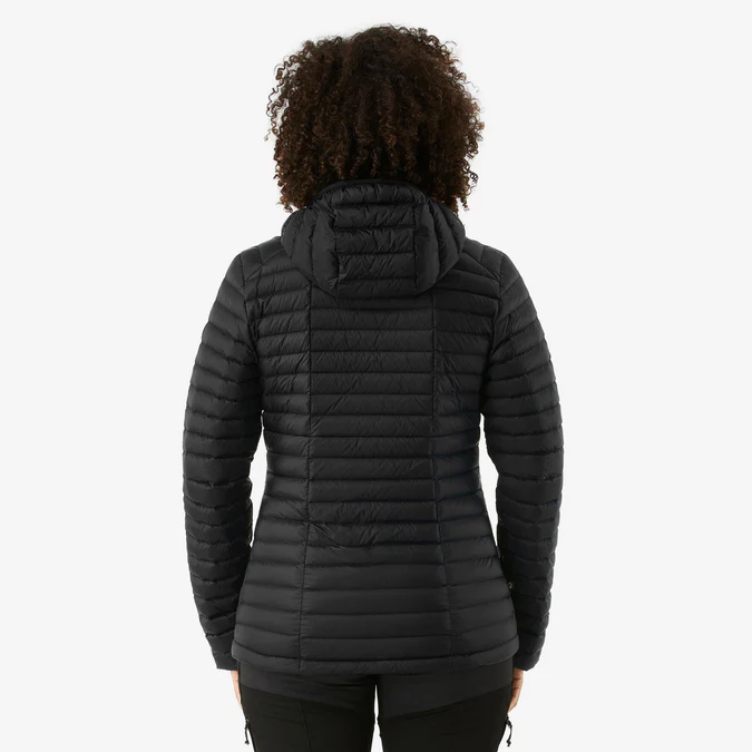 Decathlon Forclaz - Jaqueta puffer feminina com capuz Forclaz MT100