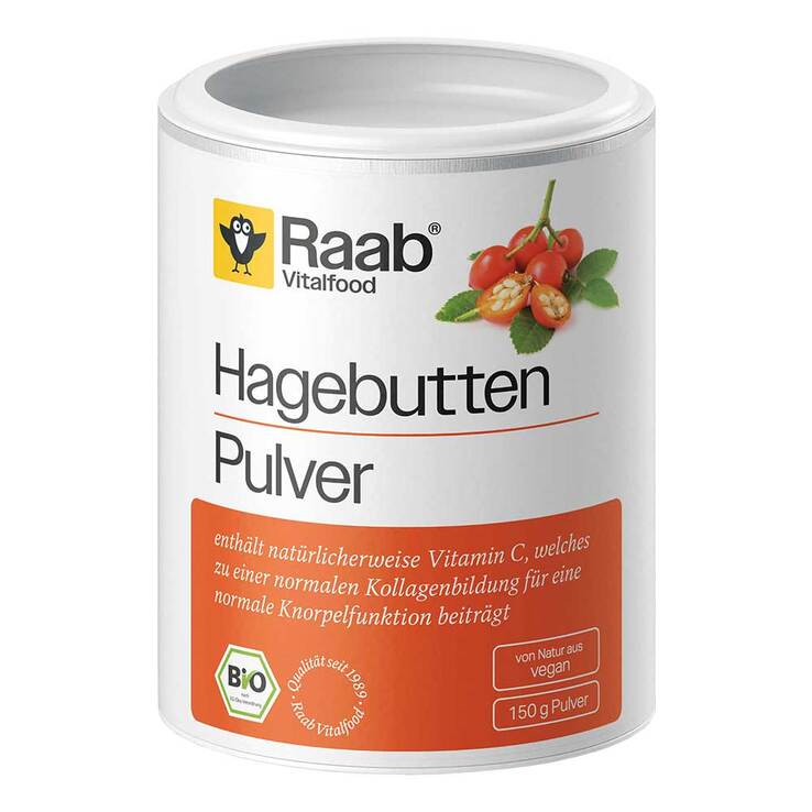 Raab Vitalfood Hagebutte Bio Pulver, 150 g