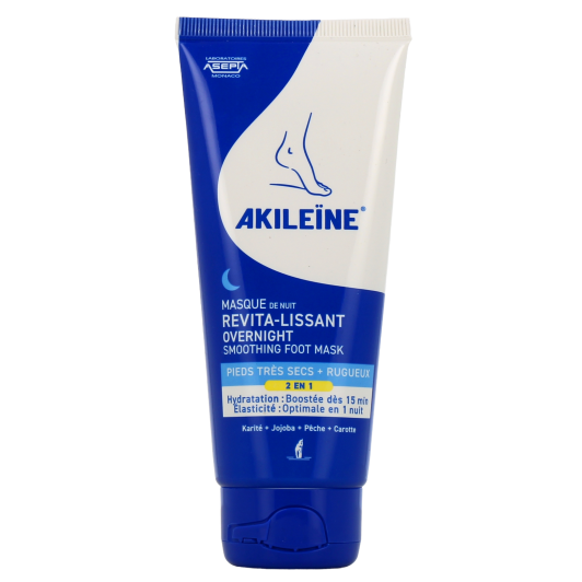 Masque de nuit revita-lissant pieds très secs Akileïne