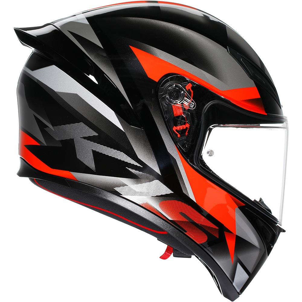 AGV - Casque K1 S Fastlap Noir / Gris / Rouge