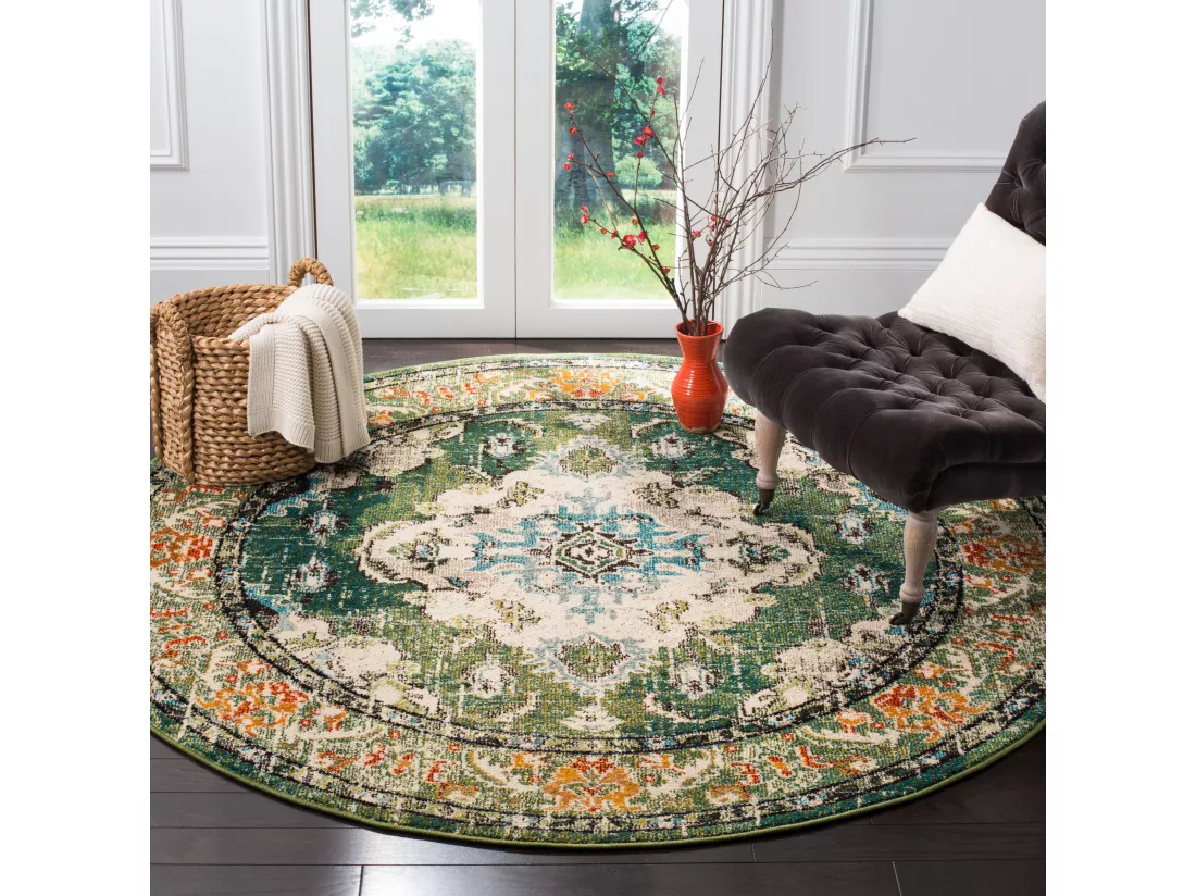 Tapis Forest Green & Light Blue 201 X 201 cm - Milà