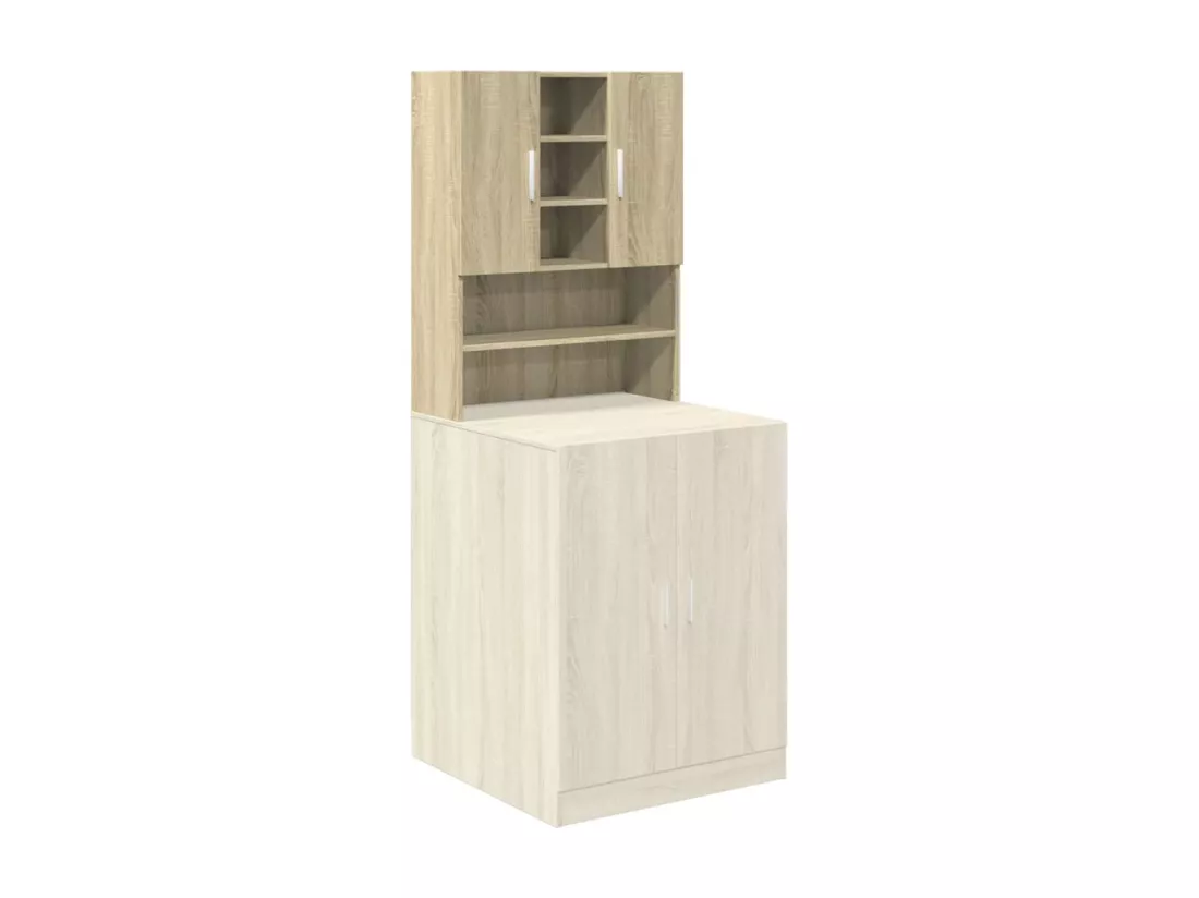 Meuble pour machine à laver Chêne sonoma 70,5x24x90 cm