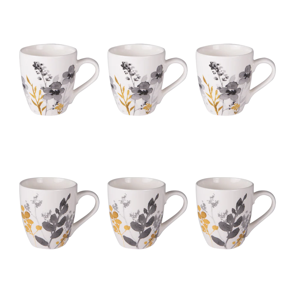 Coffret de 6 tasses Flora 23 cl Table passion