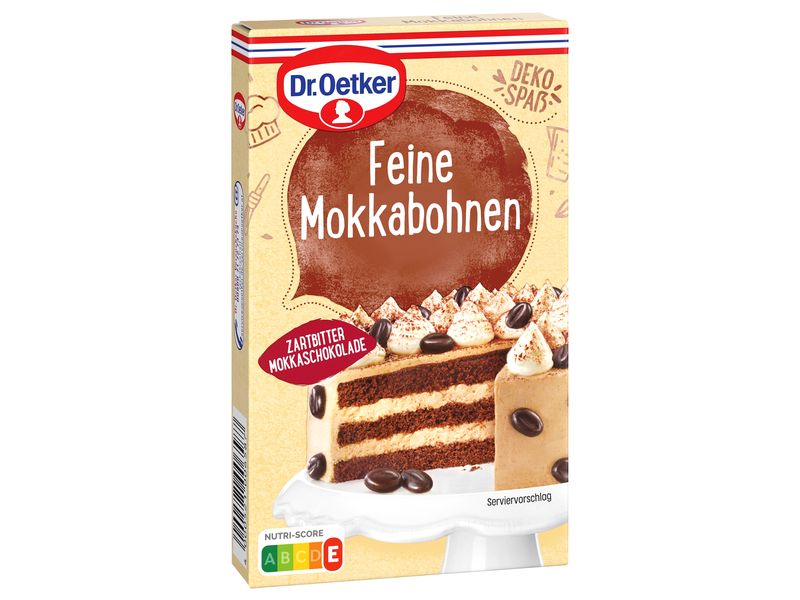 Dr.Oetker Zuckerdekore Mokkabohnen 75 g Feine Bohnen aus Zartbitter-Schokolade