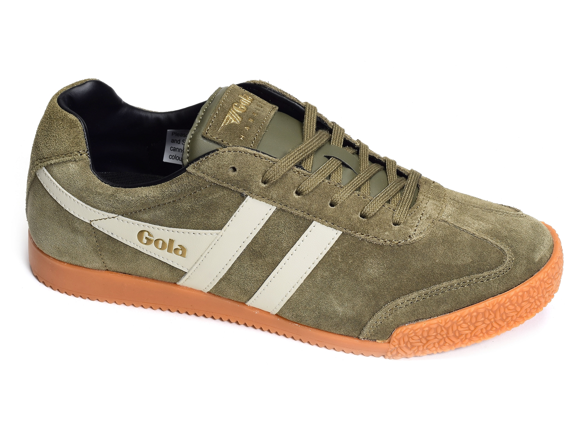 Harrier suede trainers kaki