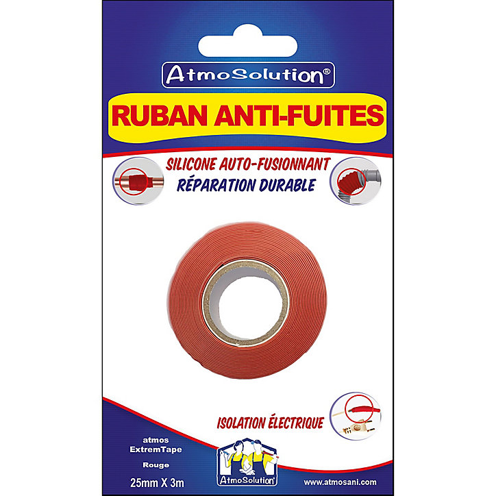 Ruban anti-fuites Atmos Extrême Tape rouge 3m