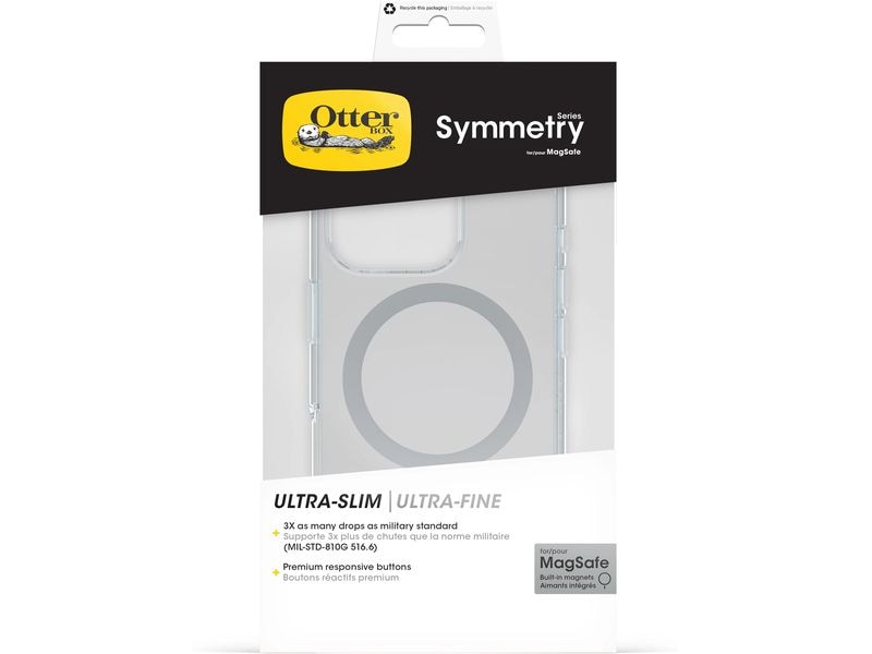 Otterbox Back Cover Symmetry iPhone 16 Pro Transparent Schutzhülle für das Apple iPhone 16 Pro mit MagSafe Lademöglichkeit