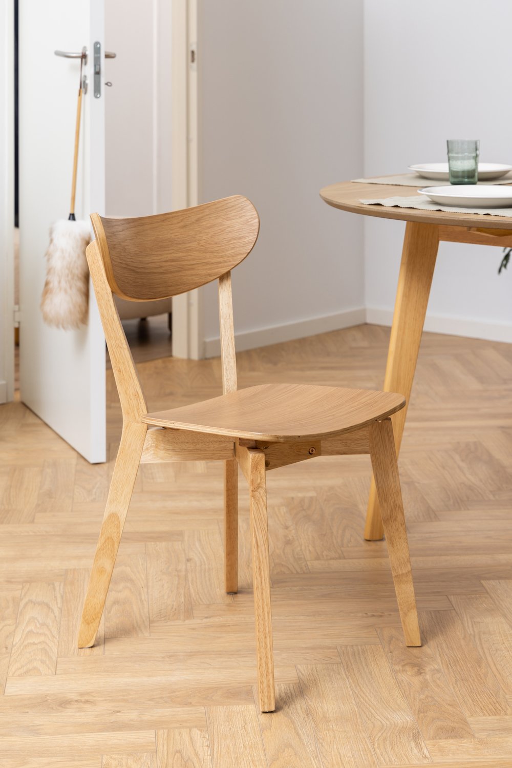 Houten eetkamerstoel Jade Zwart