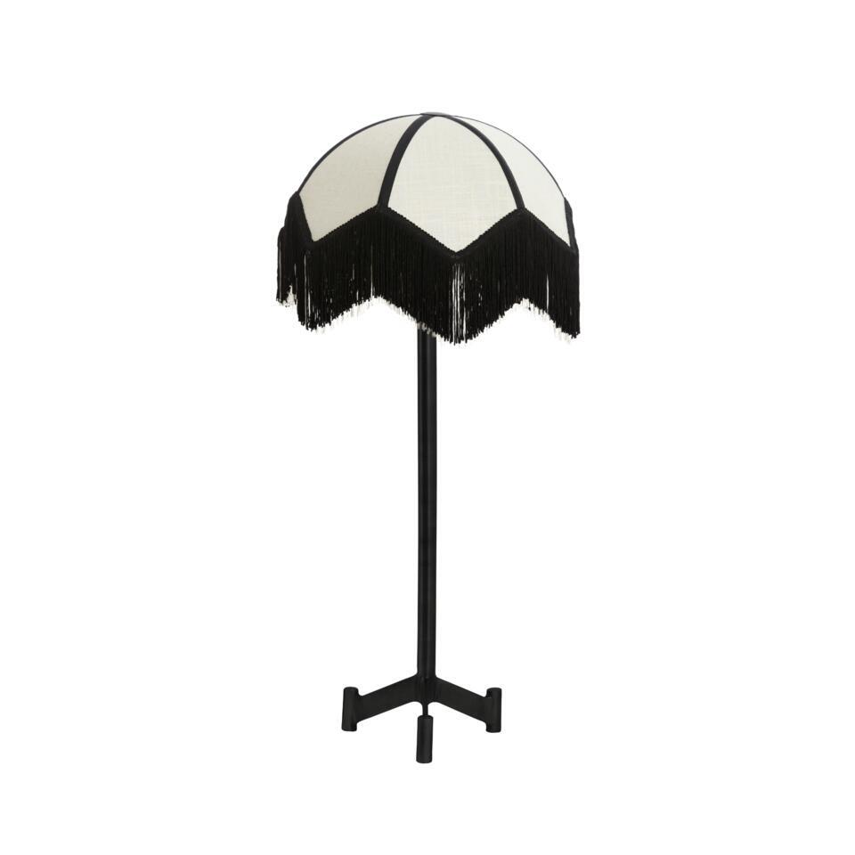 Tafellamp Dennis/Sulina - Zwart/Wit - Ø35x78cm