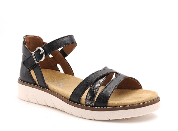 Remonte nu pieds plats femme d2046 noir