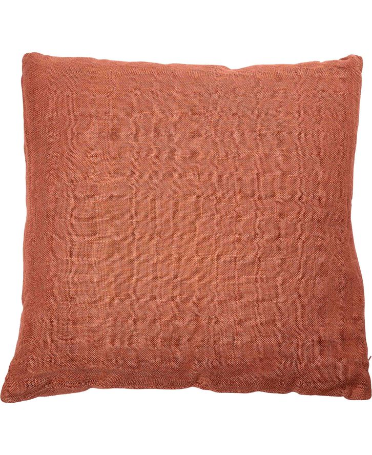 Magasin du Nord Collection LINEN/RUST, PYNTEPUDE 48x48 CM Rød