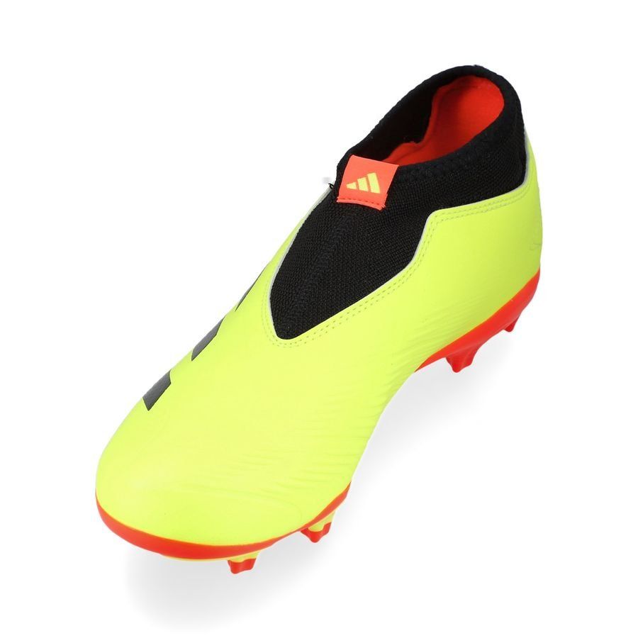 adidas Predator League Laceless FG Energy Citrus - Jaune/Noir/Rouge Enfant