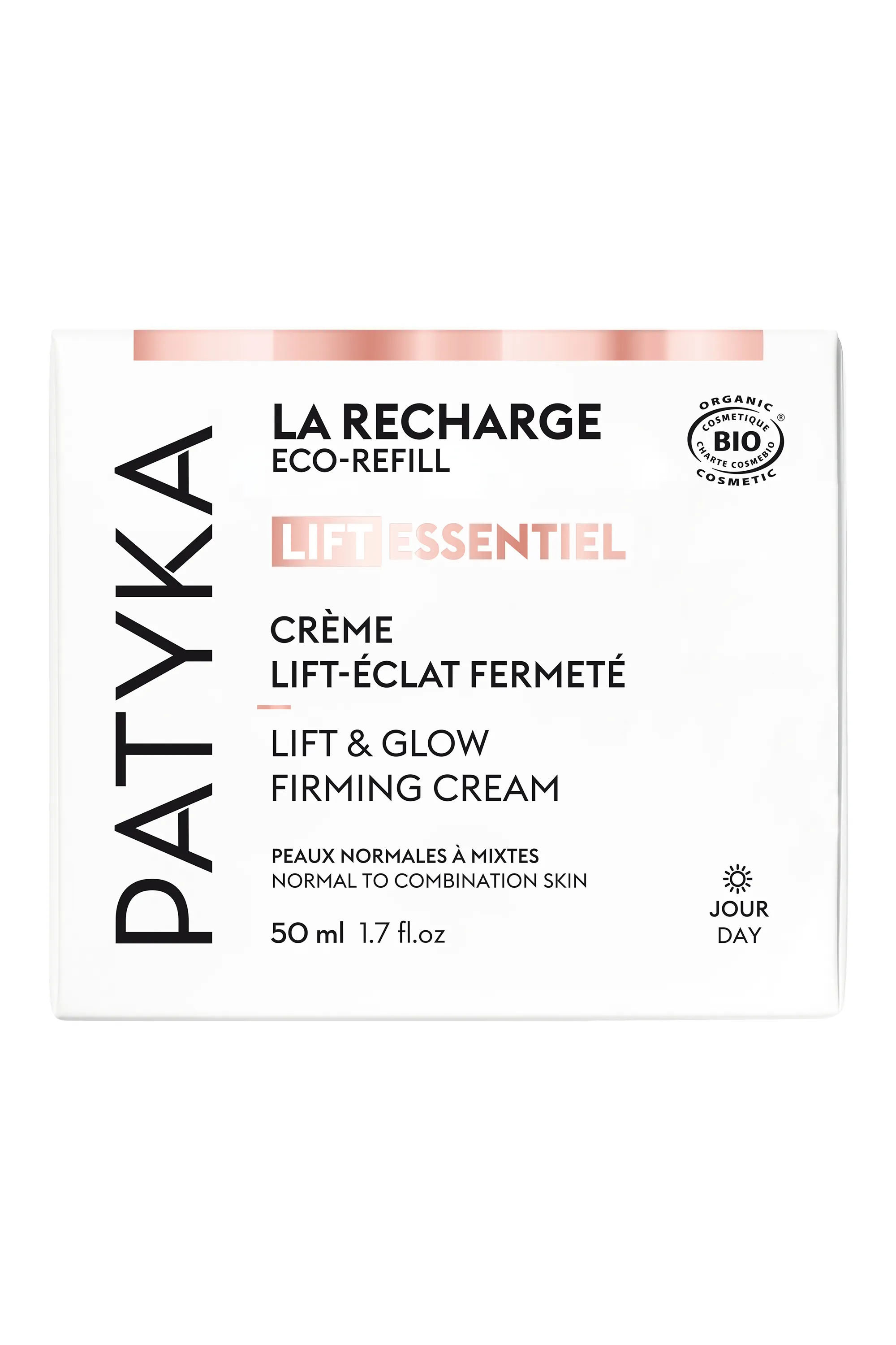 Patyka Crème éclat fermeté Lift Essentiel rechargeable-50 ml