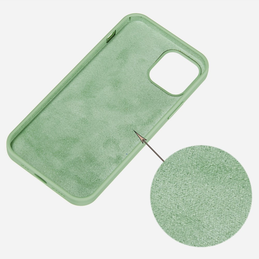 iPhone 14 Silikon Case Hülle - Grün