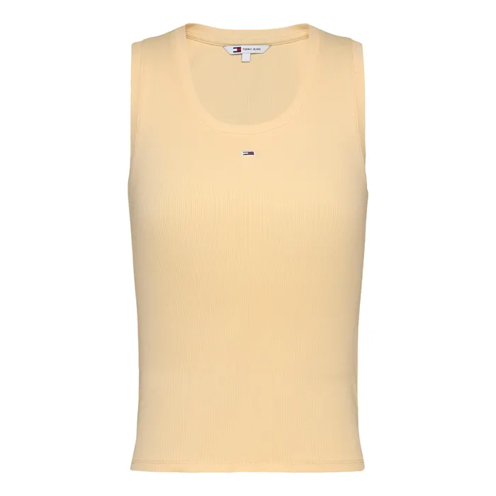 Tommy Hilfiger Essential Ribbed Flag Embroidery Slim Tanktop Dames