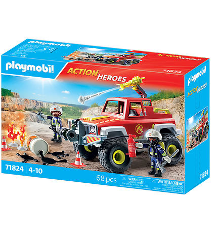 Playmobil Action Helden - Feuerwehrmann Truck - 71824 - 68 Teile