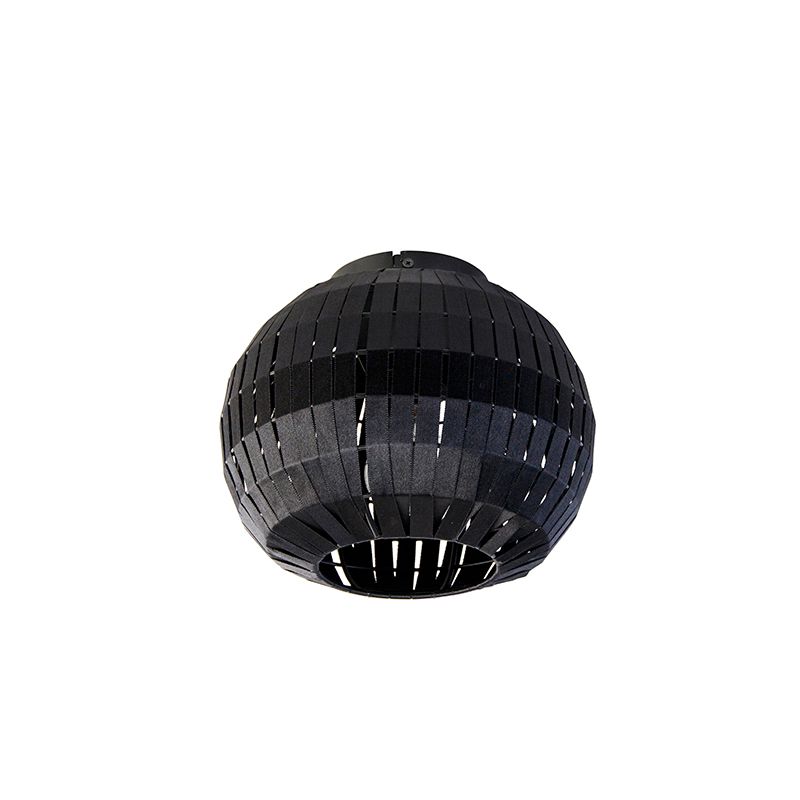 Moderne plafondlamp zwart 26 cm - Zoë