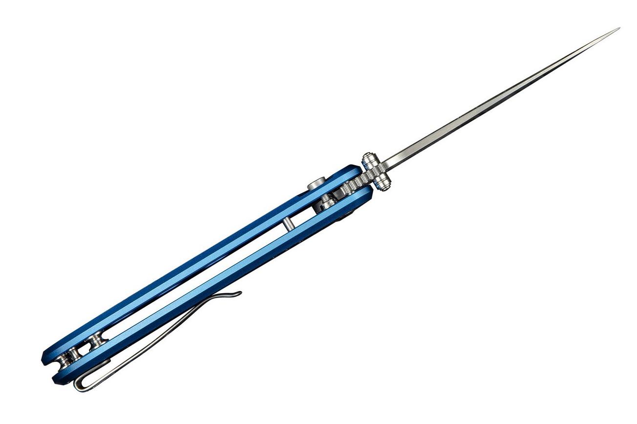 Civivi Hyperpulse C23087A-2 Satin 14C28N, Blue Aluminium, zakmes