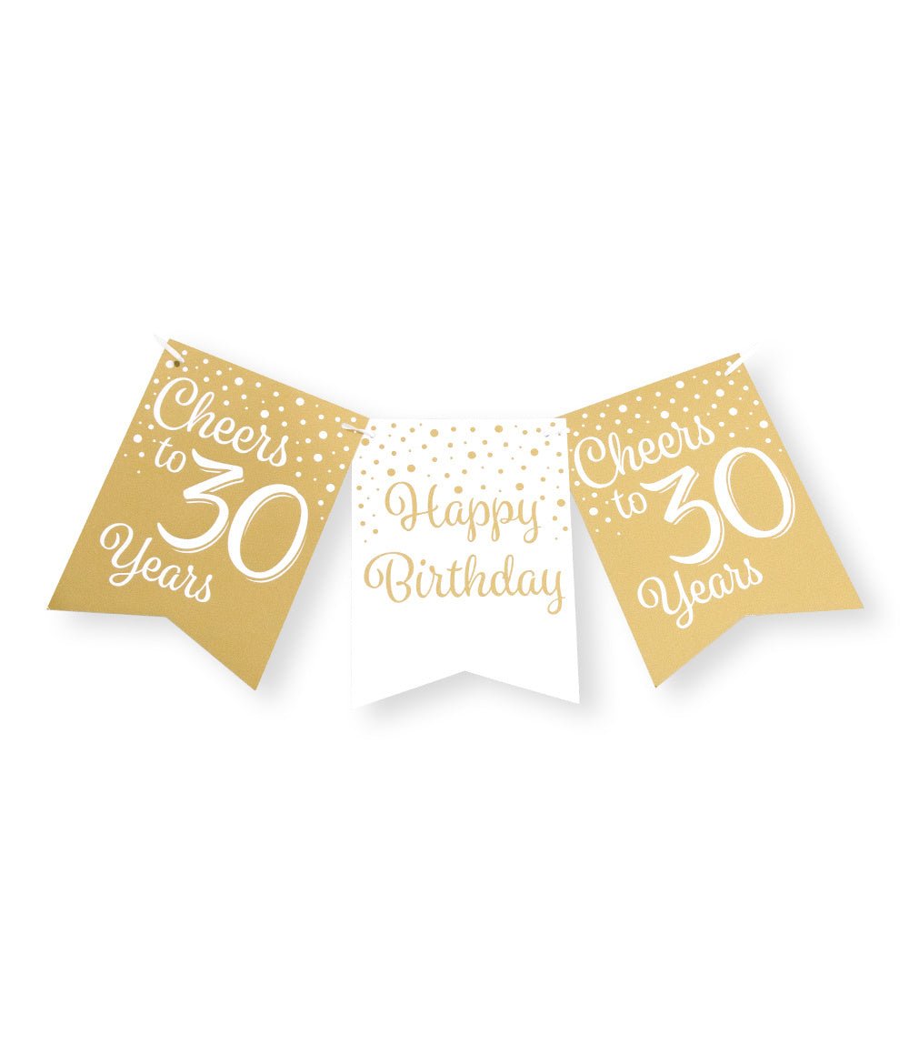 Slinger 30 Jaar Goud Wit 6m