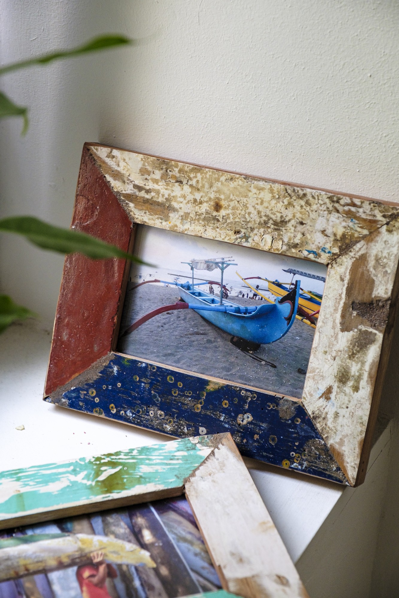 Fotorahmen aus Bootsholz, receyceltes Holz, B 25 cm, H 20 cm von fischer's lagerhaus