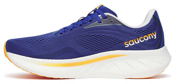 Chaussures Running Saucony Ride 18 Bleu/Orange Homme