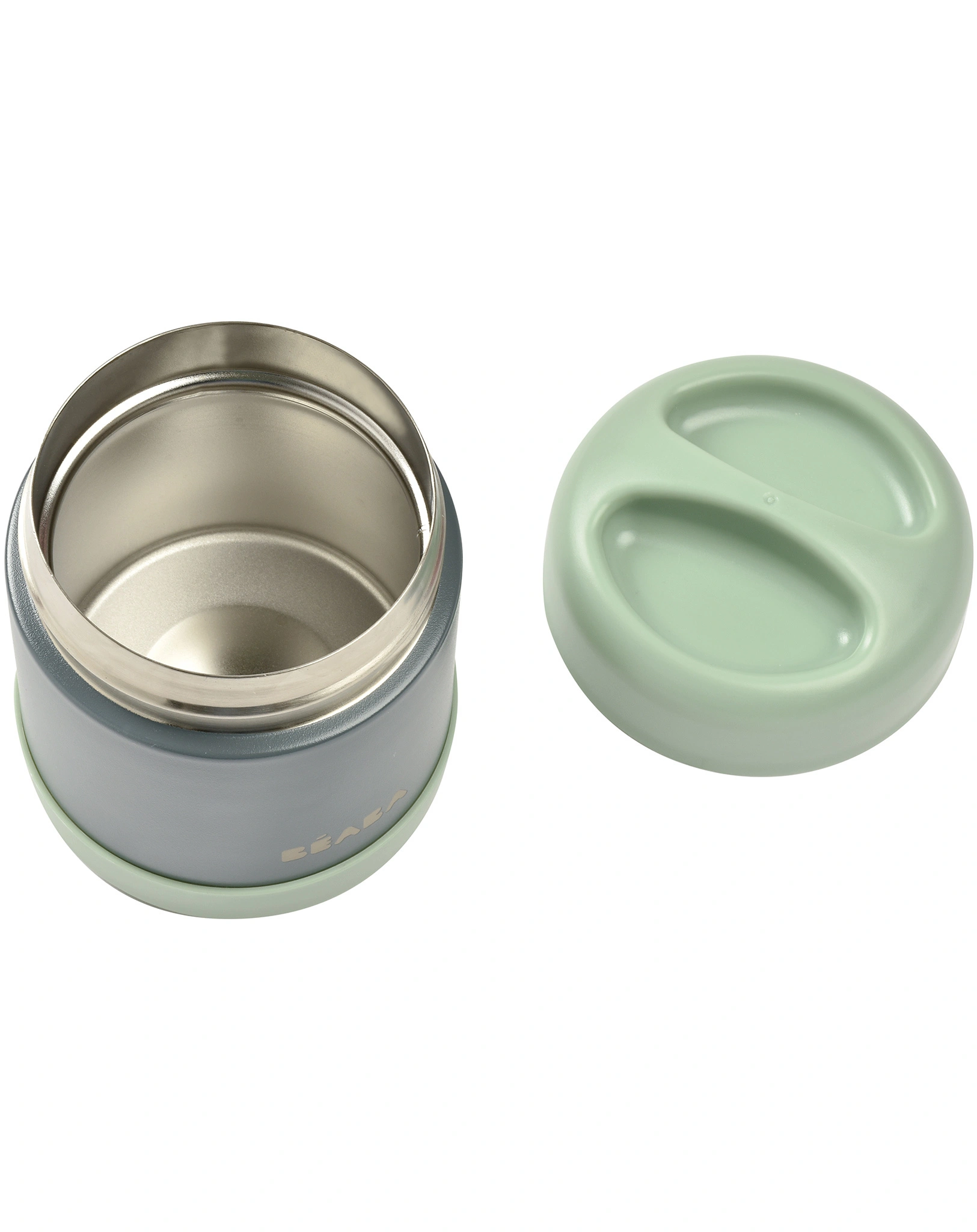 Edelstahl-Behälter PORTIONS in grau/grün