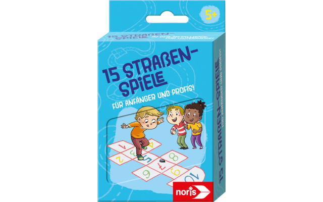 Noris  15 Straßenspiele mit 4 Kreiden und Anleitung