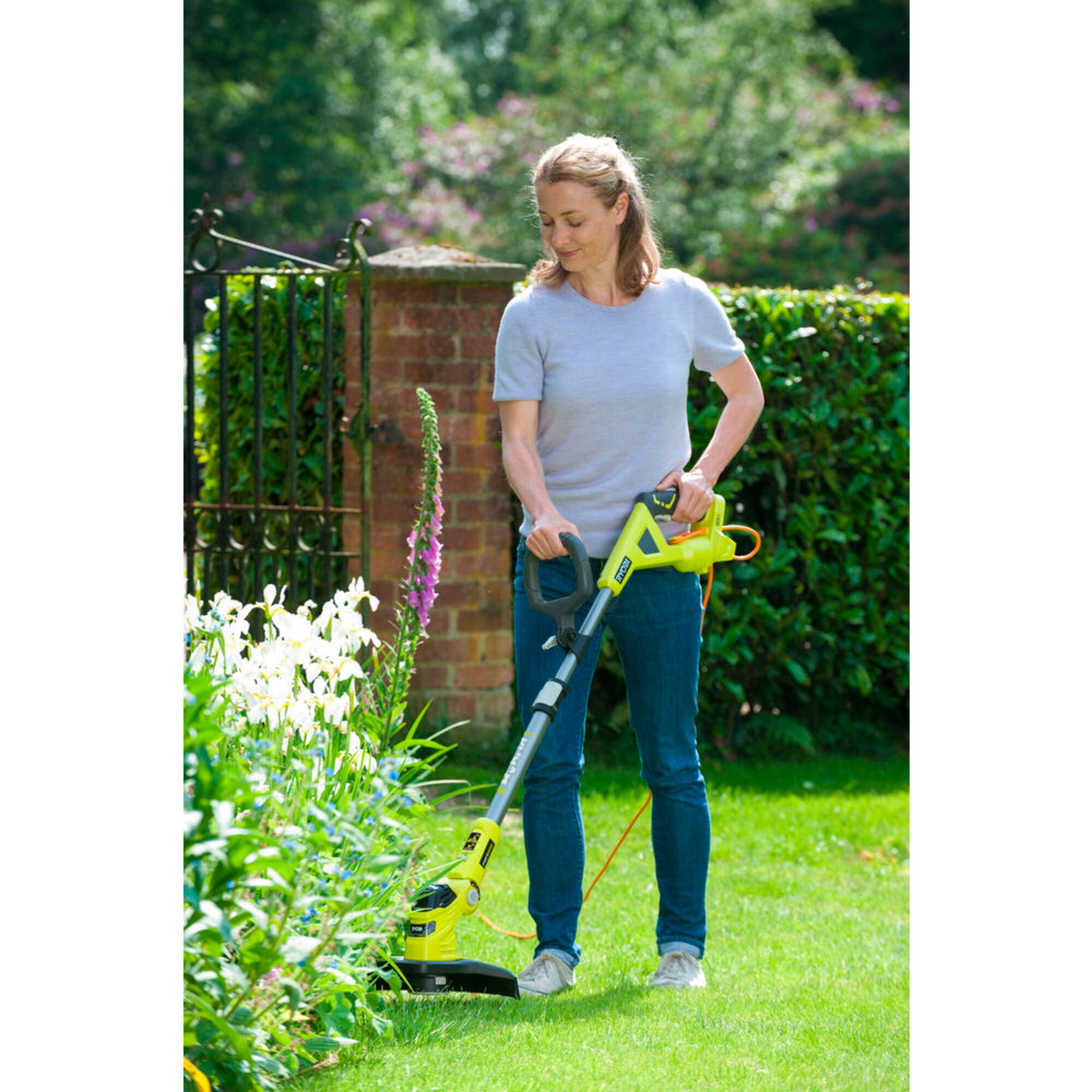 Ryobi Rasentrimmer ONE+ Hybrid-Rasentrimmer RLT1831H20F, 18Volt + Kabelbetrieb