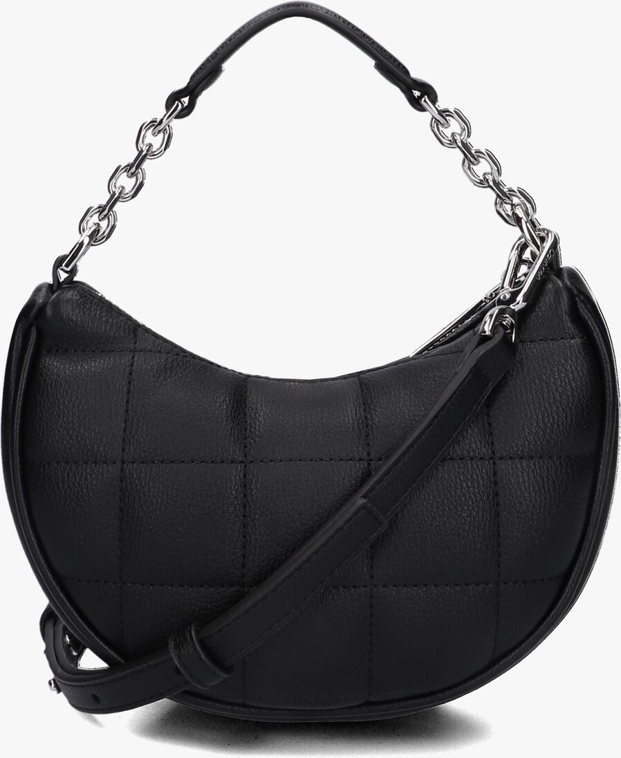 CALVIN KLEIN zwarte calvin klein schoudertas square quilt chain mini bag