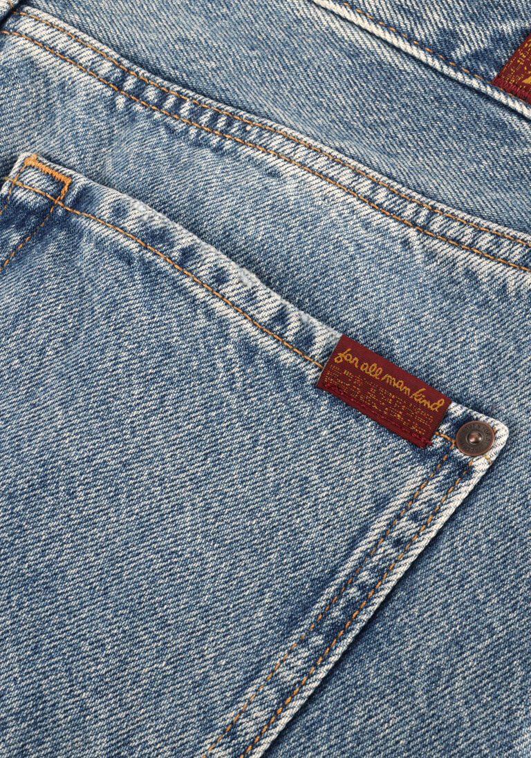 blauwe 7 for all mankind wide jeans lola shorts wave