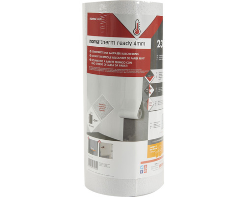 Isolatiebehang houtsnippers Noma Therm Klaar voor binnenmuurisolatie 10 m x 50 cm