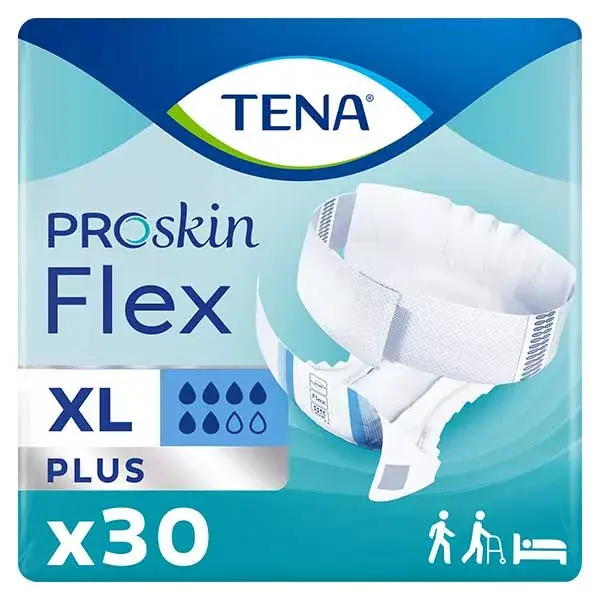 TENA Proskin Flex Change com cinto Plus Size XL 30 unidades