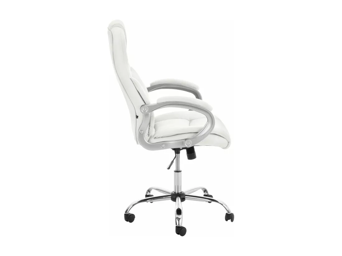 Chaise de bureau - Similicuir & Métal - Blanc - Apoll XL