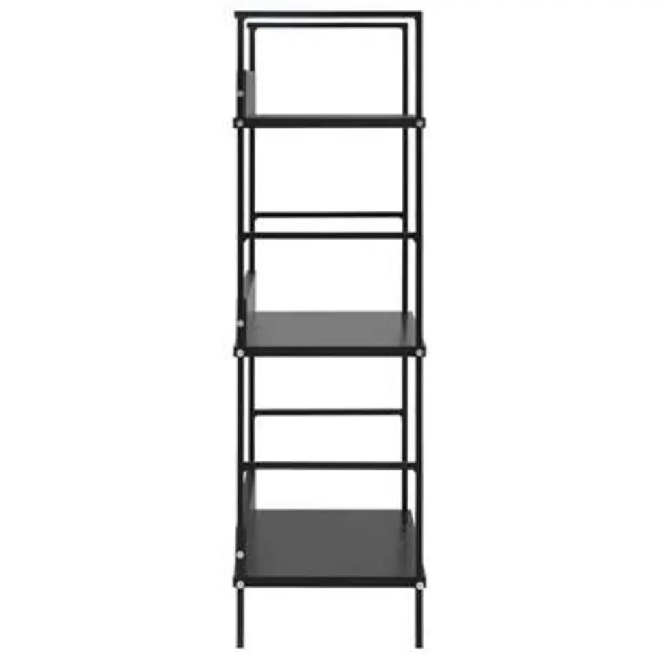 vidaXL - Schappenkast - Zwart - Bewerkt hout