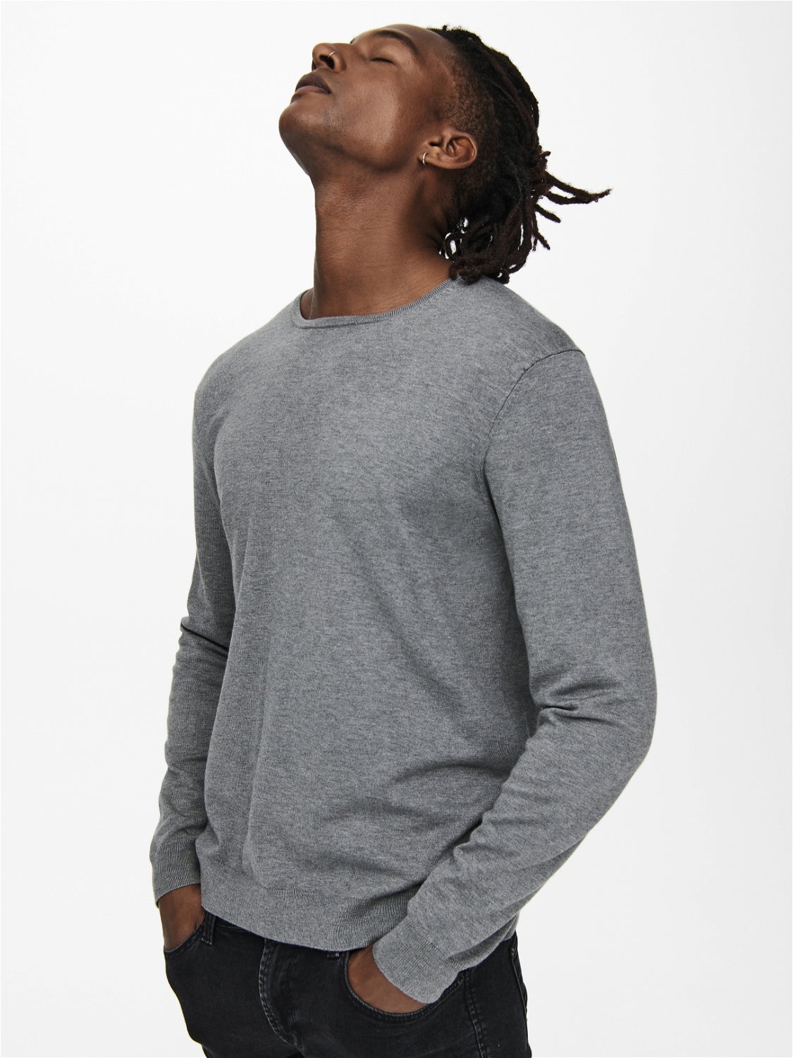 ONSWYLER Pullover Medium Grey Melange