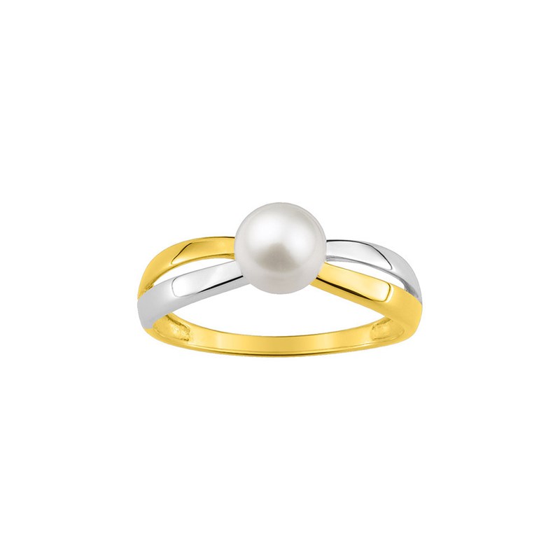 Bague Femme - perle - Or 9 Carats
