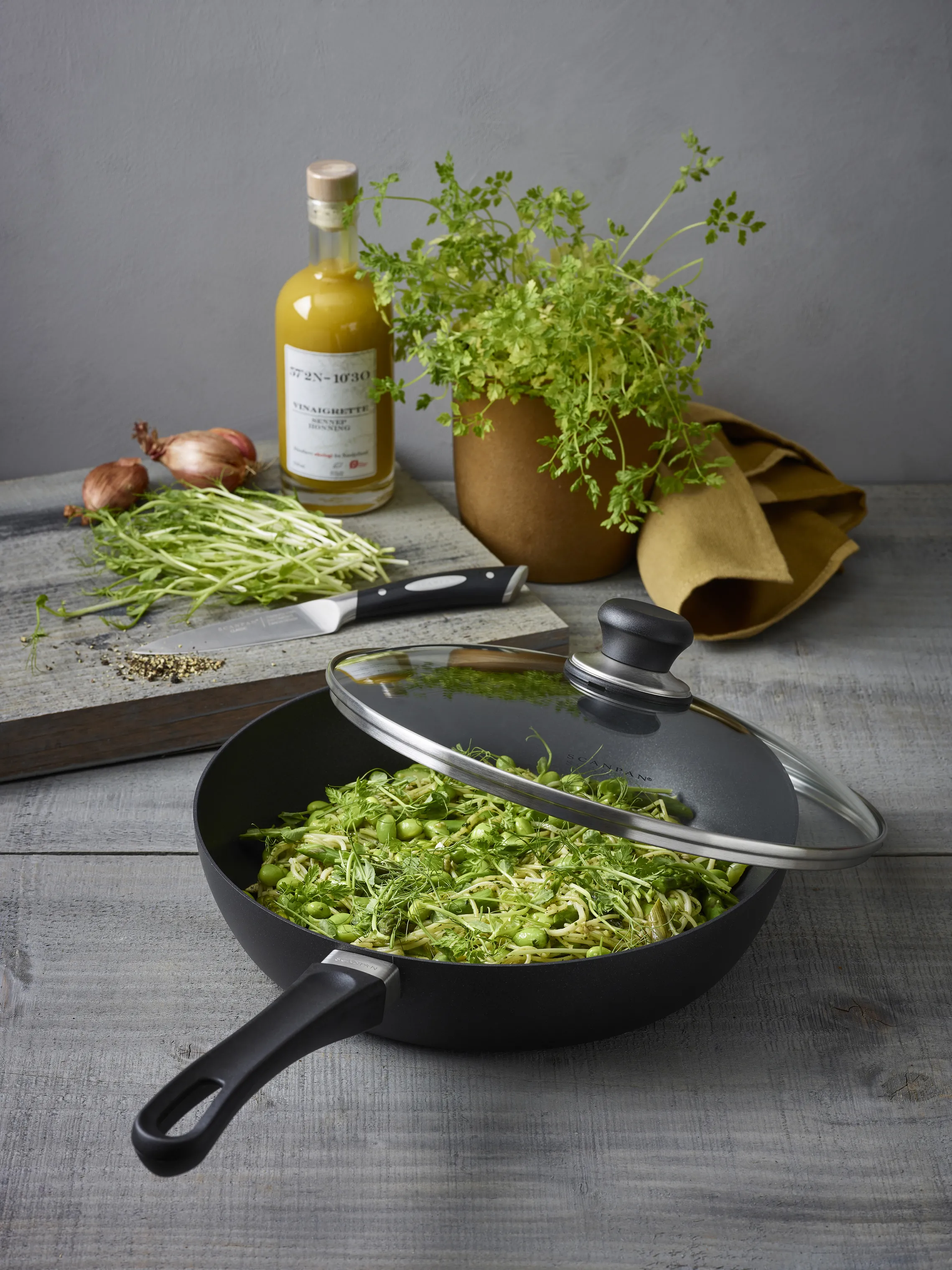 Scanpan Classic Induction Sauterpande m. glaslåg