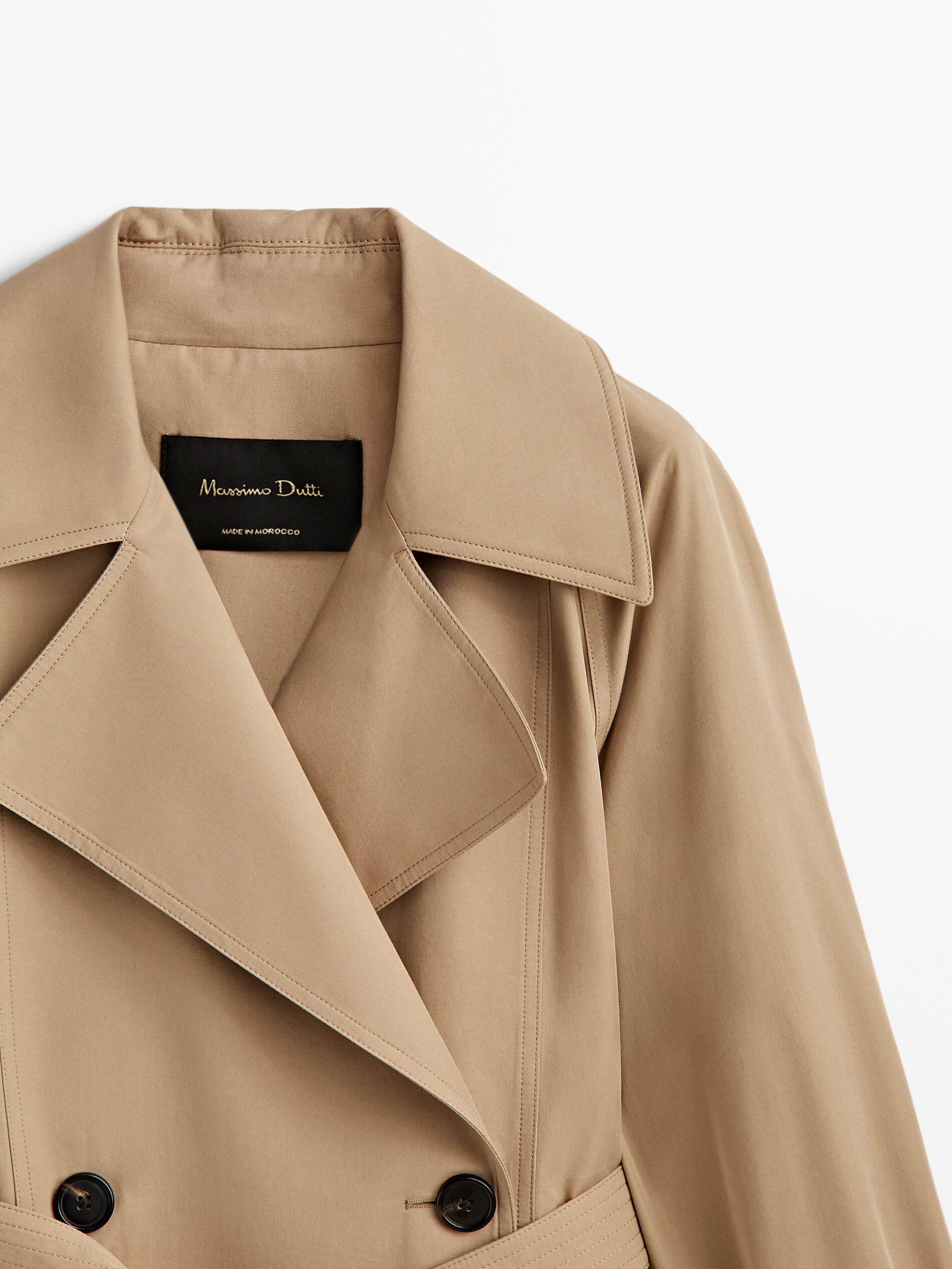 Cinto de gabardine fluida - BEGE