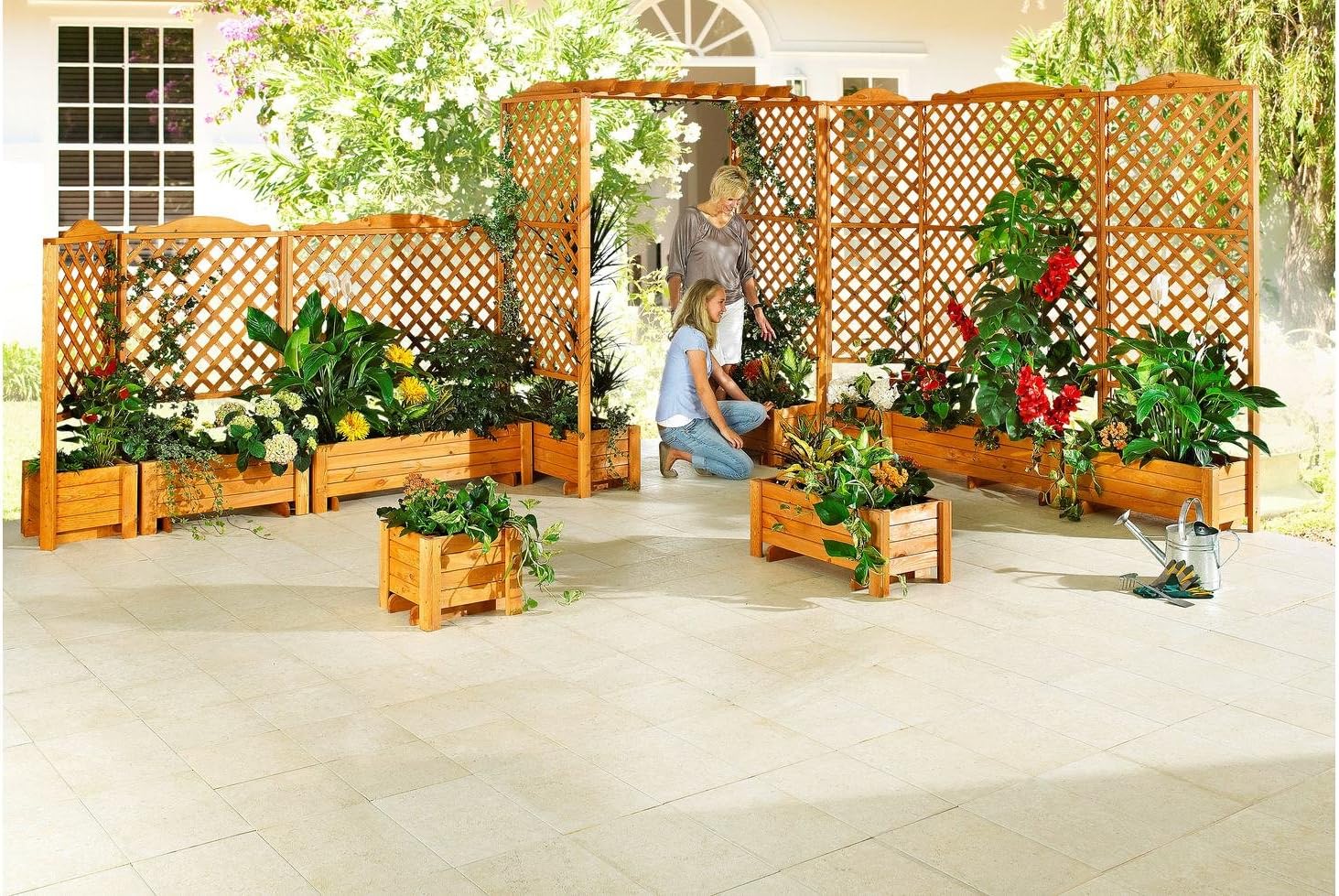 Rankkasten Romantica 80x210 cm, honigbraun