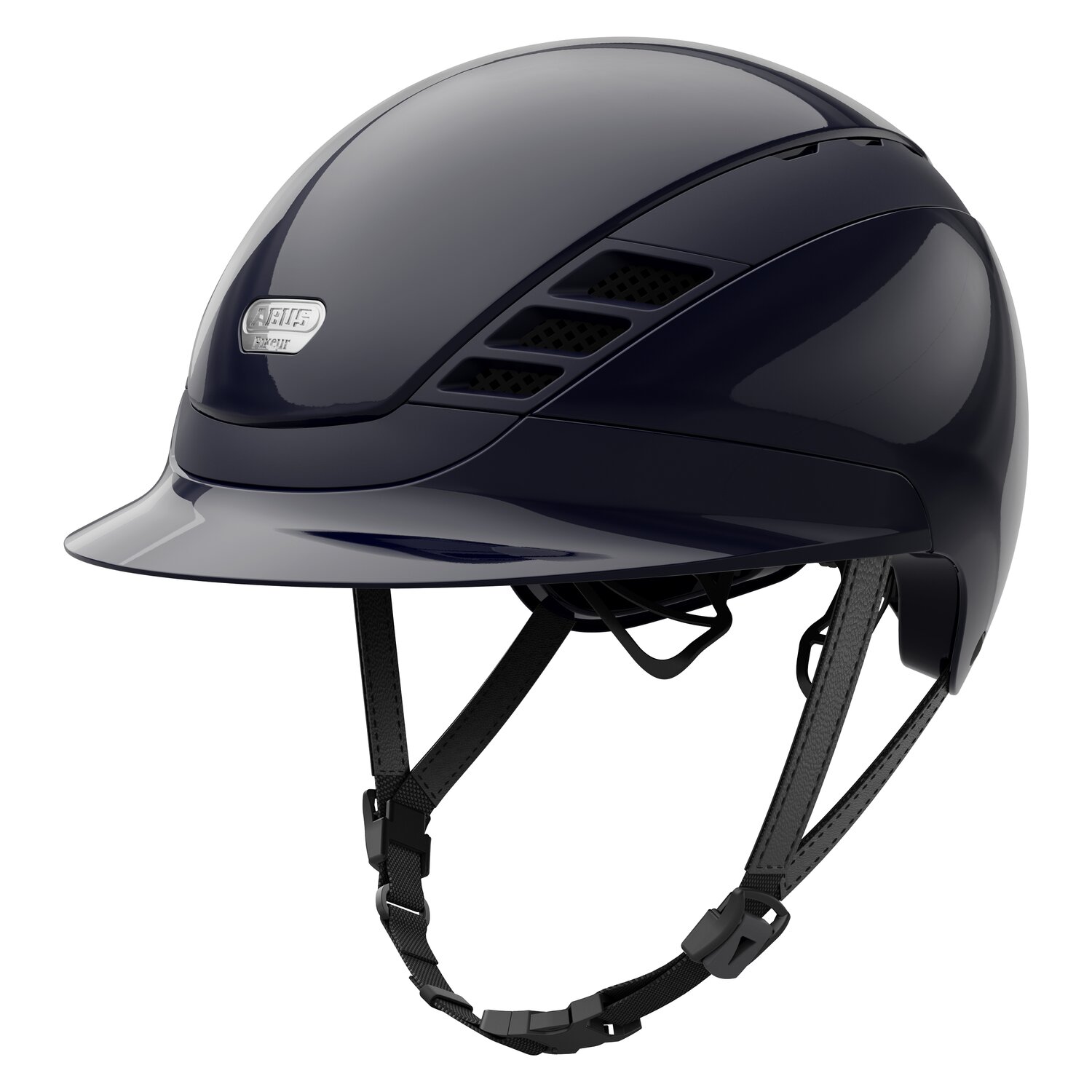 ABUS PIKEUR Reithelm AirLuxe Pure  - shiny midnight blue