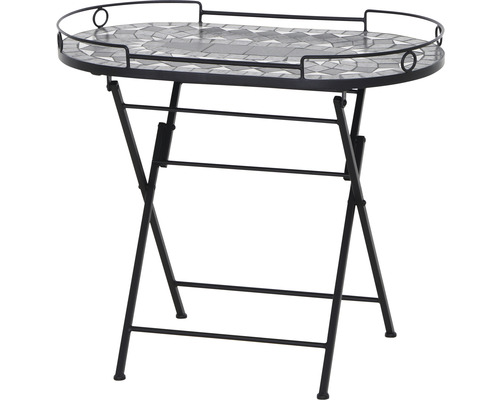 Serveertafel Siena Garden Como 41 x 67,5 x 60 cm zwart