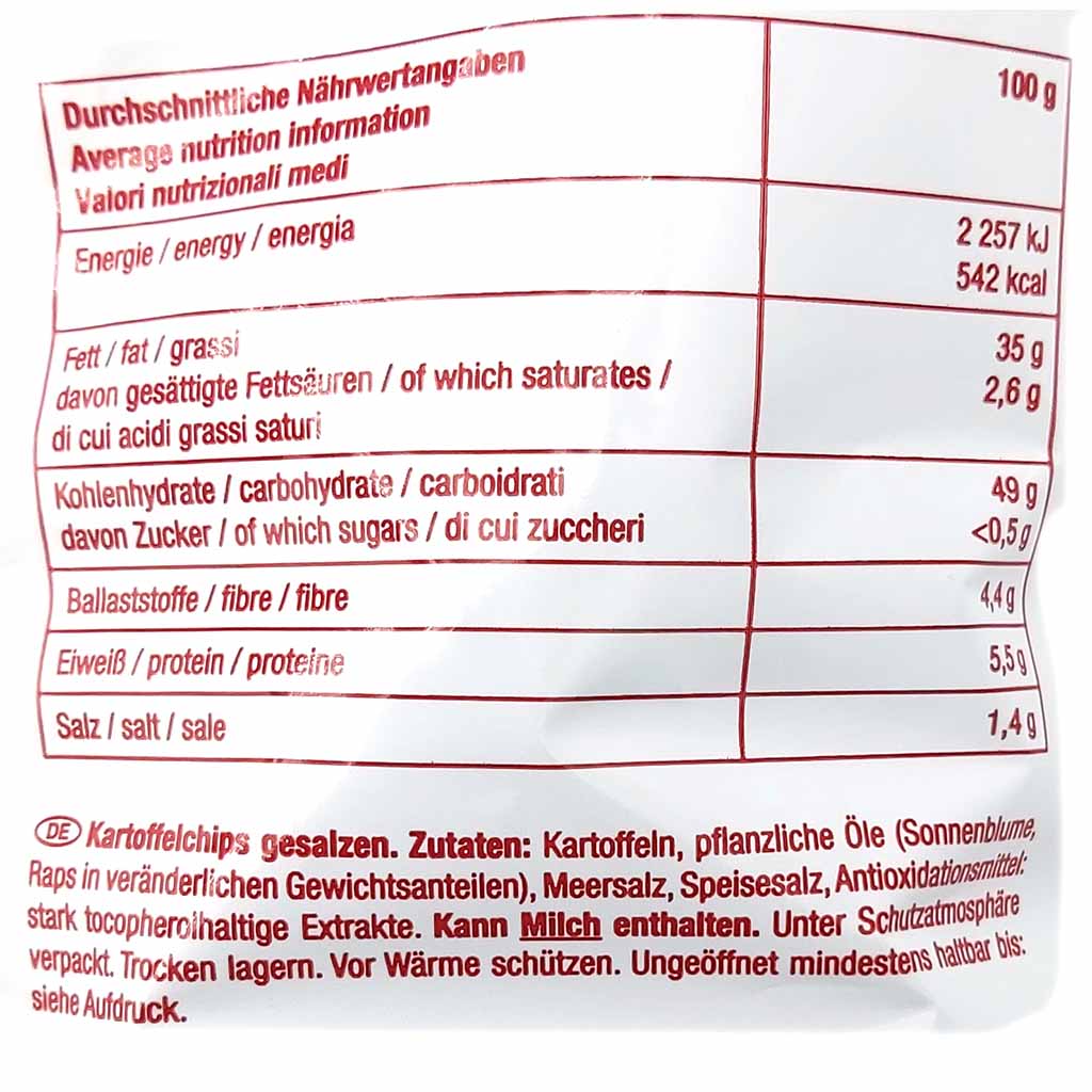 XXL Lorenz Crunchips Salted 220g MHD:24.1.25