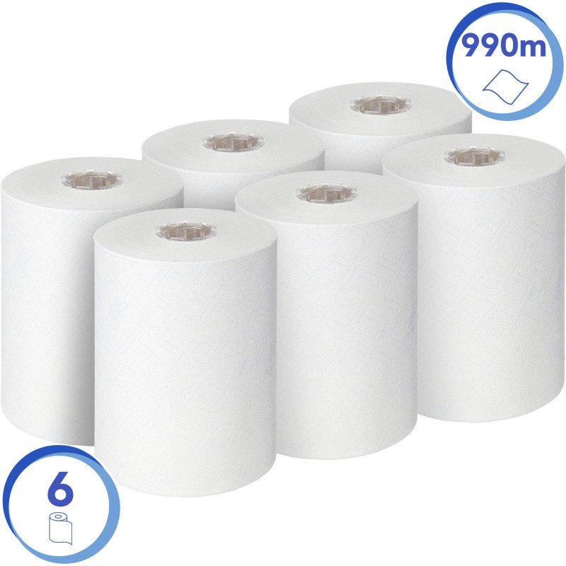 Rouleau d'essuie-mains Scott® Control™ Slimroll™ simple épaisseur 6667 - Carton de 6