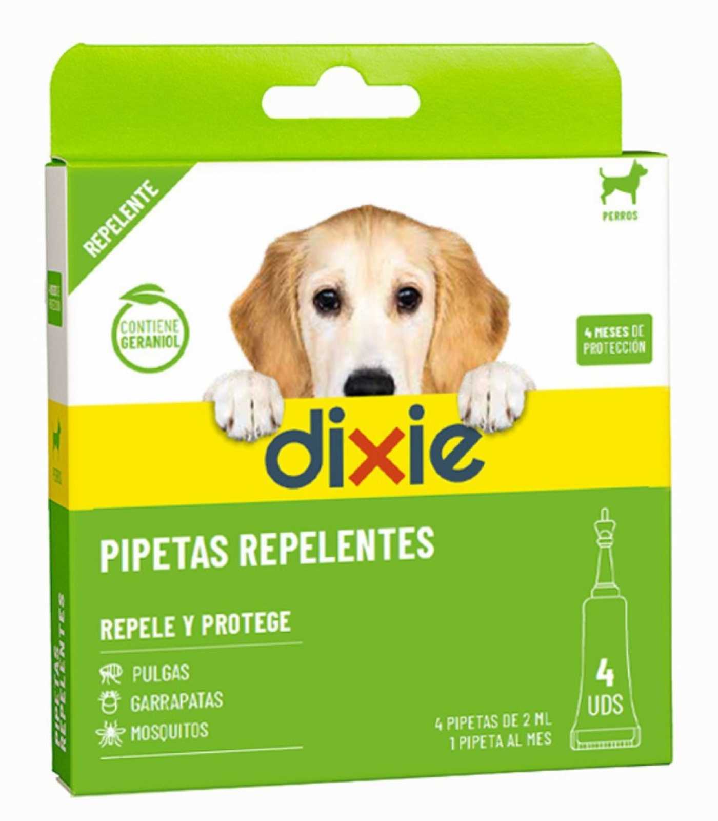 Pipetas repelentes de parasitas Dixie 4 x 2 ml