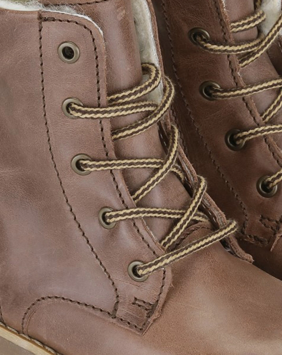 Schnür-Boots TAYLOR gefüttert in tan