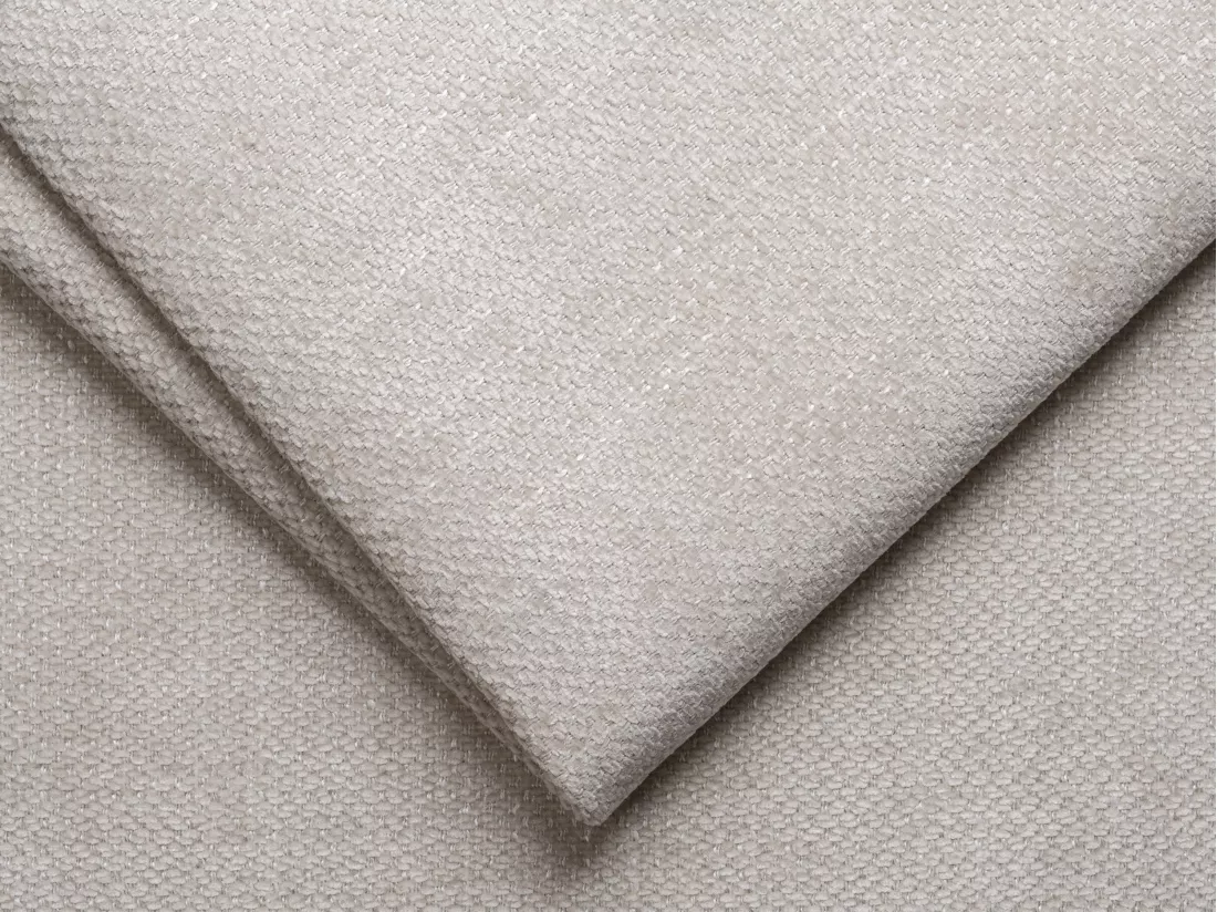 Canapé 3 places convertible express en tissu beige - Couchage 140 cm - Matelas 14 cm BOLIPO
