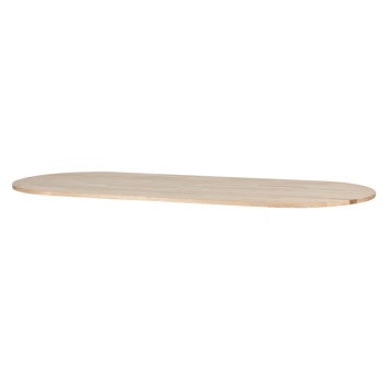WOOOD tafelblad Tablo ovaal eikenhout 24 mm 220 x 90 cm